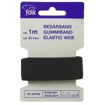 Resårband Bred Svart 1M