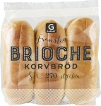 Brioche Korvbröd 6-P  