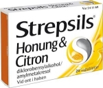 Sugtablett Diklorobensylalkohol/Amylmetakresol Honung & Citron 24-P