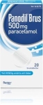 Brus 500 Mg, Paracetamol, Brustablett, 20 St