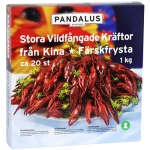 Vildfångade Kräftor Fryst Ca 20-P Lus