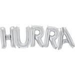 Folieballong Hurra Silver 