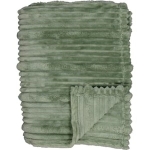 Pläd Ribb Flanell Grön 130X170cm