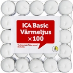 Värmeljus Vit 100-p ICA Basic