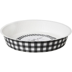 Engångspajform Rutig Svart 24Cm 2-P