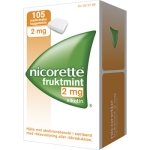 Nicorette Fruktmint Medicinskt tuggummi 2mg 105-p