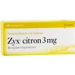 Zyx Citron Sugtablett 3mg 20-p