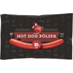 Röda Hot Dog Pölser