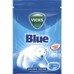 Halstablett Sockerfri Blue Extra Strong