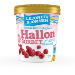 Hallonsorbet