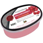 Hallonsorbet