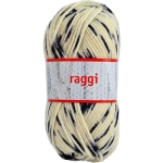 Garn Raggi Natur/svart 100g Järbo