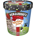 Glass Birthday Cake Fairtrade Ben & Jerrys