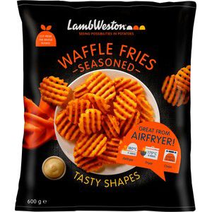 Pommes frites Waffle fries Kryddad Fryst 600g Lamb weston product image