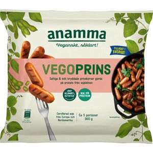 Vegoprins Vegansk Glutenfri Fryst 300g Anamma product image