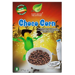 Choco corns Fullkornsmajspuffar med choklad Glutenfri 375g Naturens skafferi product image