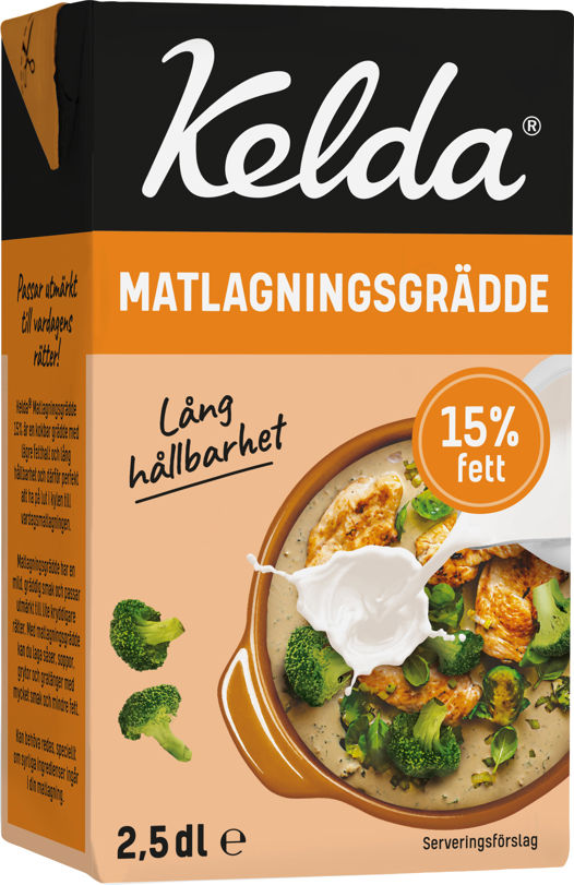 Matlagningsgrädde 15% 2,5dl Kelda product image