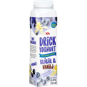 Drickyoghurt Blåbär & vanilj 330ml ICA  product image