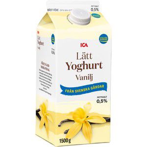 Lättyoghurt Mild Vanilj 0,5% 1500g ICA product image