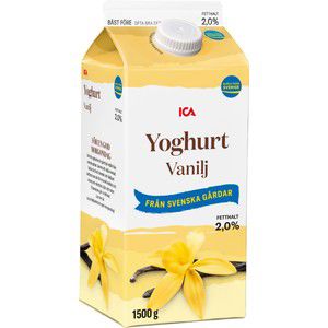 Yoghurt Vanilj Mild 2% 1500g ICA product image