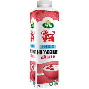 Mild Yoghurt Hallon Mindre socker 1,5% 1kg Arla Ko product image