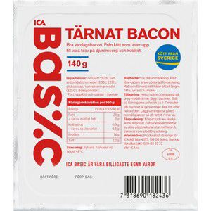 Bacon Tärnat 140g ICA Basic product image