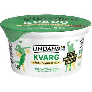 Kvarg Päron/Vanilj 0,2% 150g Lindahls product image