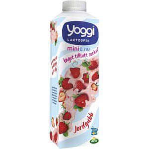 Yoghurt Mini Jordgubb Laktosfri 1l Yoggi product image