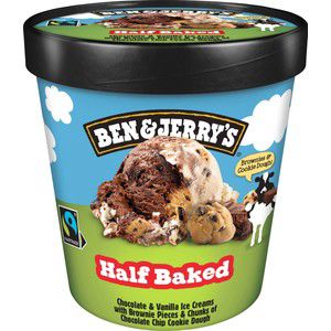 Glass Chocolate & Vanilla Half Baked 465ml Ben & Jerrys product image