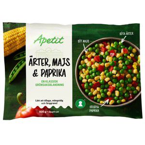 Ärter, Majs & Paprika 600g Apetit product image