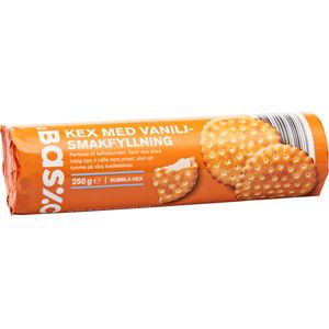 Kex med Vaniljsmakfyllning 250g ICA Basic product image
