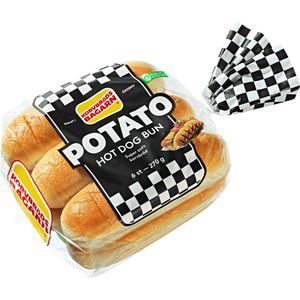 Potato Hot dog bun 6-p 270g Korvbrödsbagarn product image