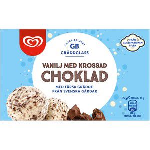 Glass Vanilj Krossad Choklad 500ml GB Gräddglass product image
