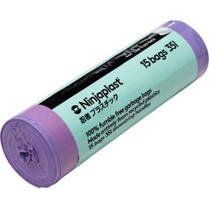 Avfallspåsar med Dragsnöre 35L 15-p Ninjaplast product image