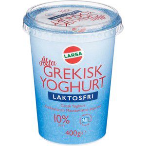 Yoghurt Grekisk Laktosfri 10% 400g Larsa Foods product image