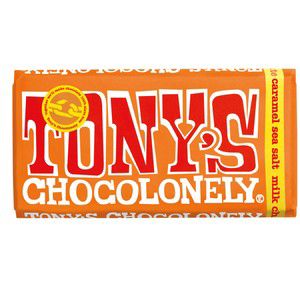 Choklad Ljus Karamell & Havssalt Fairtrade 180g Tony's Chocolonely product image