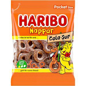 Godis Nappar Cola Sur 70g Haribo product image