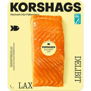 Kallrökt Laxfilé ASC 300g Korshags product image