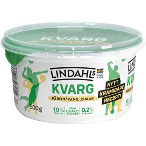 Kvarg Päron Vanilj 500g Lindahls product image