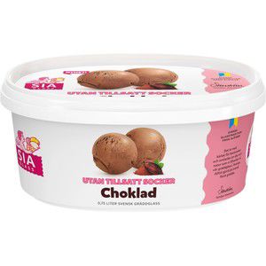 Gräddglass Choklad utan tillsatt socker 750ml SIA Glass product image