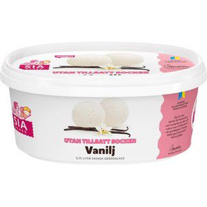 Gräddglass Vanilj utan tillsatt socker 750ml SIA Glass product image