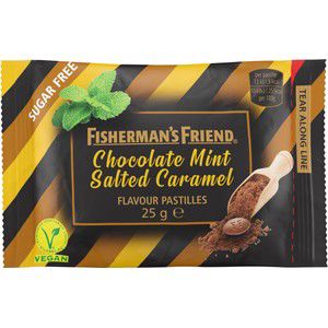 Halstabletter Chocolate Mint Salted Caramel 25g Fishermans product image