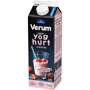 Lätt Yoghurt Jordgubb Laktosfri 0,5% 1000g Verum product image