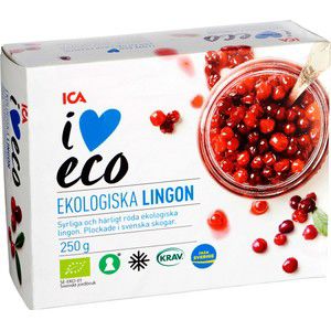 Lingon Ekologiska 250g ICA I love eco product image