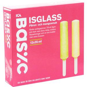 Isglass Päron & Mango 12-p 420ml ICA Basic product image