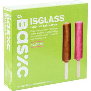 Isglass Cola & Hallon 12-p 420ml ICA Basic product image