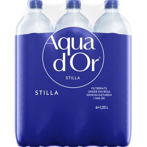 Naturligt mineralvatten Stilla 6-p 125cl Aqua d'or product image