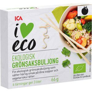 Grönsaksbuljong Ekologisk 6-p 66g ICA I love eco product image