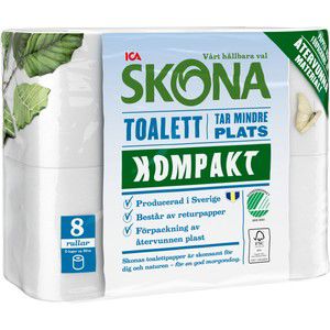 Toalettpapper Kompakt 8-p ICA Skona product image