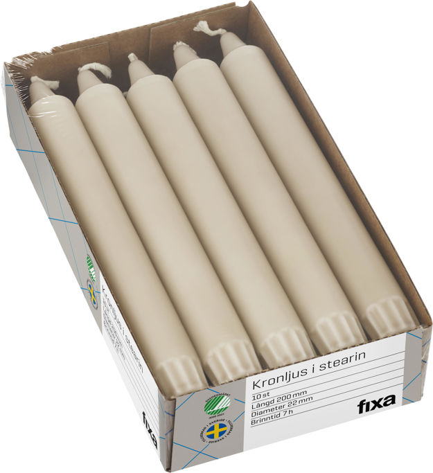Kronljus Beige 20cm 10-p Fixa product image